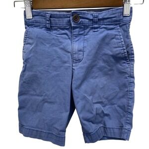 OshKosh B'gosh Kids Blue Chino Shorts Size‎ 5 Adjustable Waist Stretch